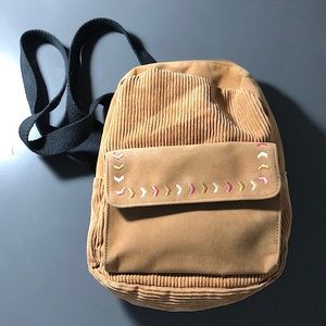 Cute brown mini backpack